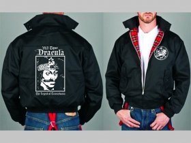 Vlad Tepes Dracula - The Legend of Transylvania -Bunda Harrington s hrejivou podšívkou farby RED TARTAN, obojstranné logo (s kapucou iba v čiernej farbe je za 42,70euro!!)